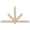 Ekena Millwork Kennewick Smooth Timber Gable Bracket, Douglas Fir, 84"W x 45"H x 1 1/2"D x 5 1/2"F, 13/12 Pitch GBW084X45X0206KEN00SDF - alternate 1